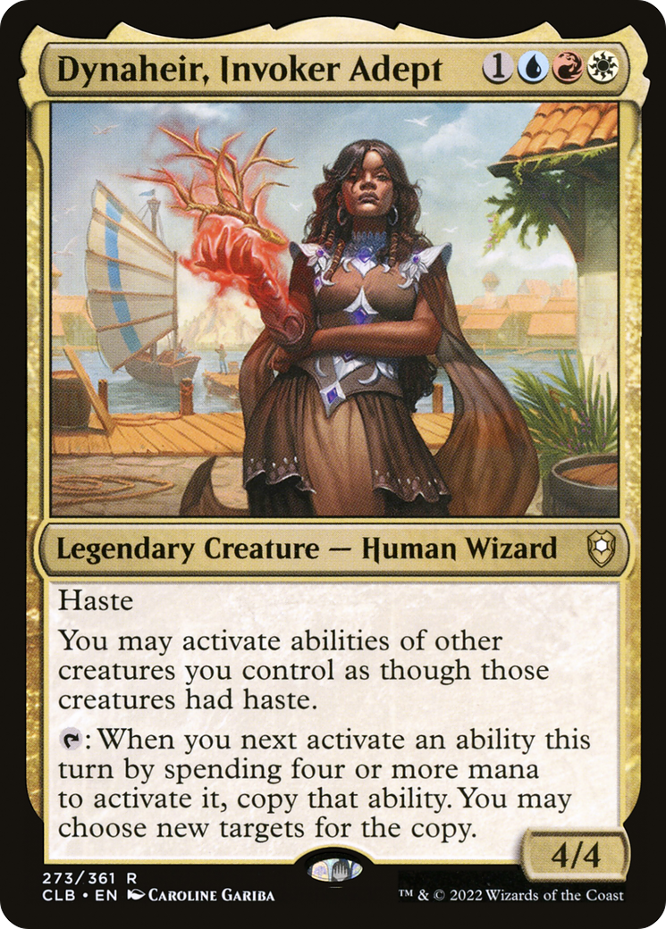 Image of Dynaheir, Invoker Adept (CLB-273) - Commander Legends: Battle for Baldur's Gate Foil
