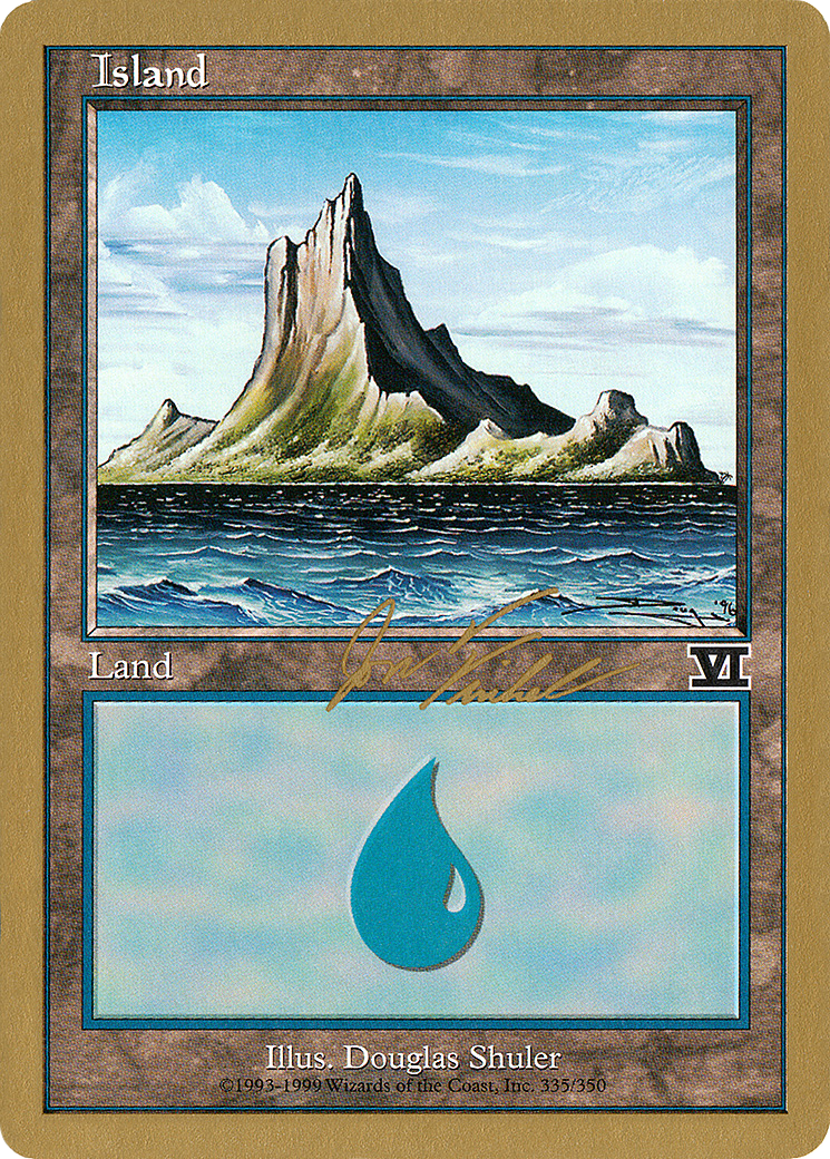 Image of Island (335) - 2000 Jon Finkel (6ED) (WCD-) - World Championship Decks 2000