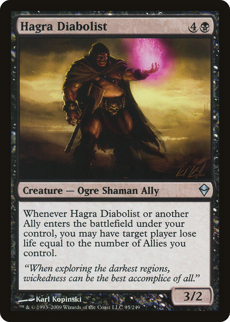 Image of Hagra Diabolist (ZEN-095) - Zendikar Foil