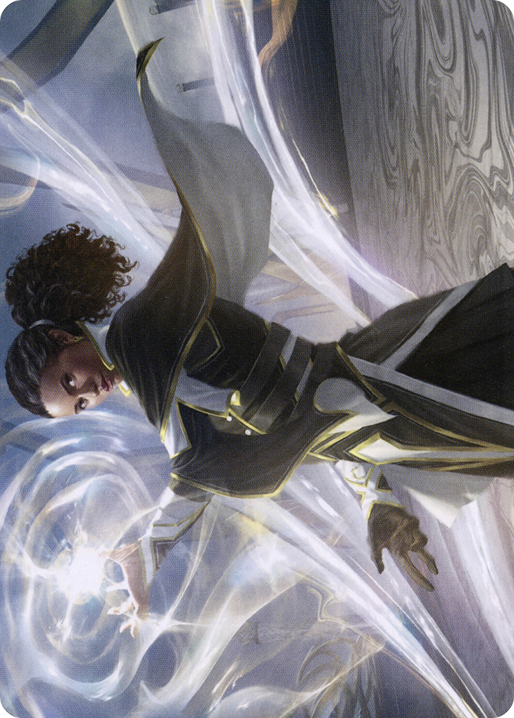 Image of Clever Lumimancer // Clever Lumimancer (ASTX-002) - Strixhaven Art Series (Borderless) Foil
