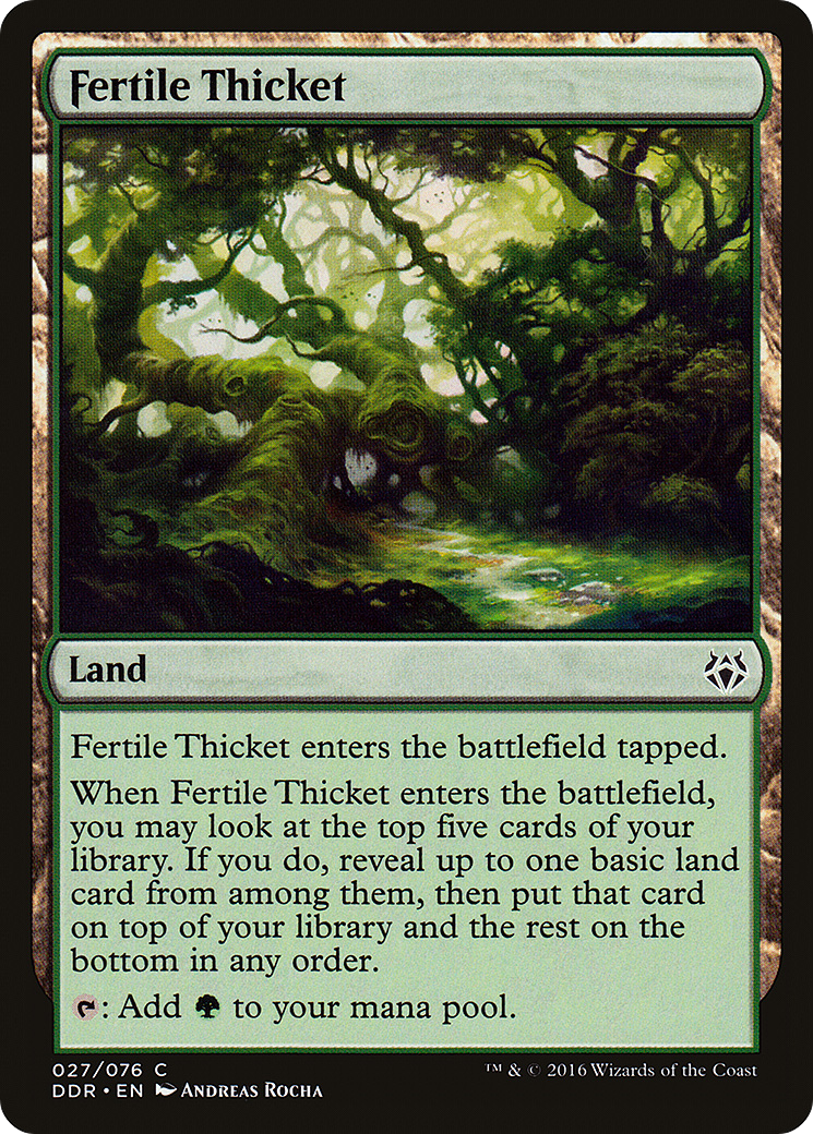 Image of Fertile Thicket (DDR-027) - Duel Decks: Nissa vs. Ob Nixilis