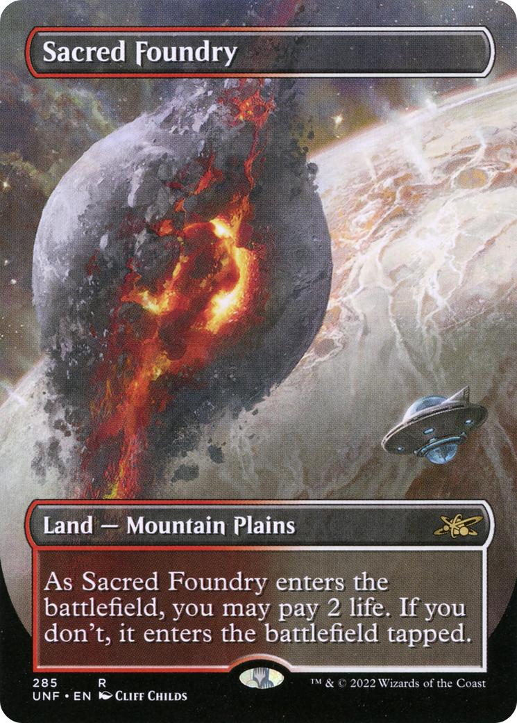 Image of Sacred Foundry (Borderless) (UNF-285) - Unfinity (Borderless) Foil