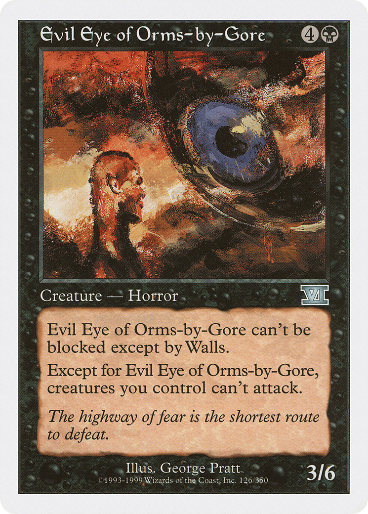 Image of Evil Eye of Orms-by-Gore (6ED-126) - Classic Sixth Edition