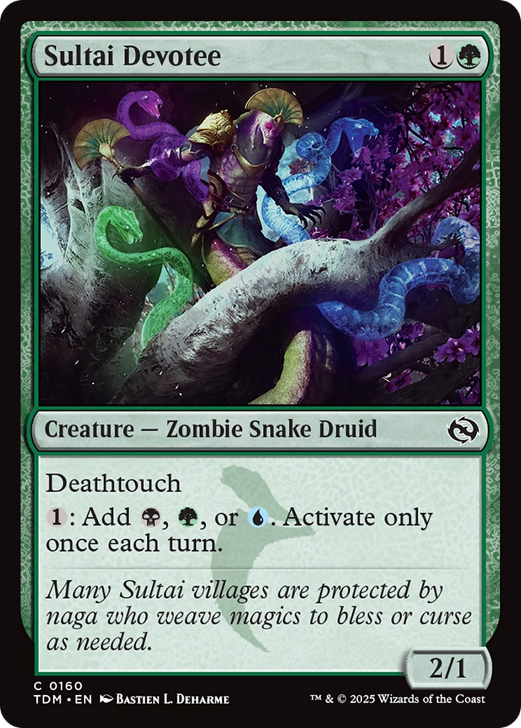 Image of Sultai Devotee (TDM-160) - Tarkir: Dragonstorm