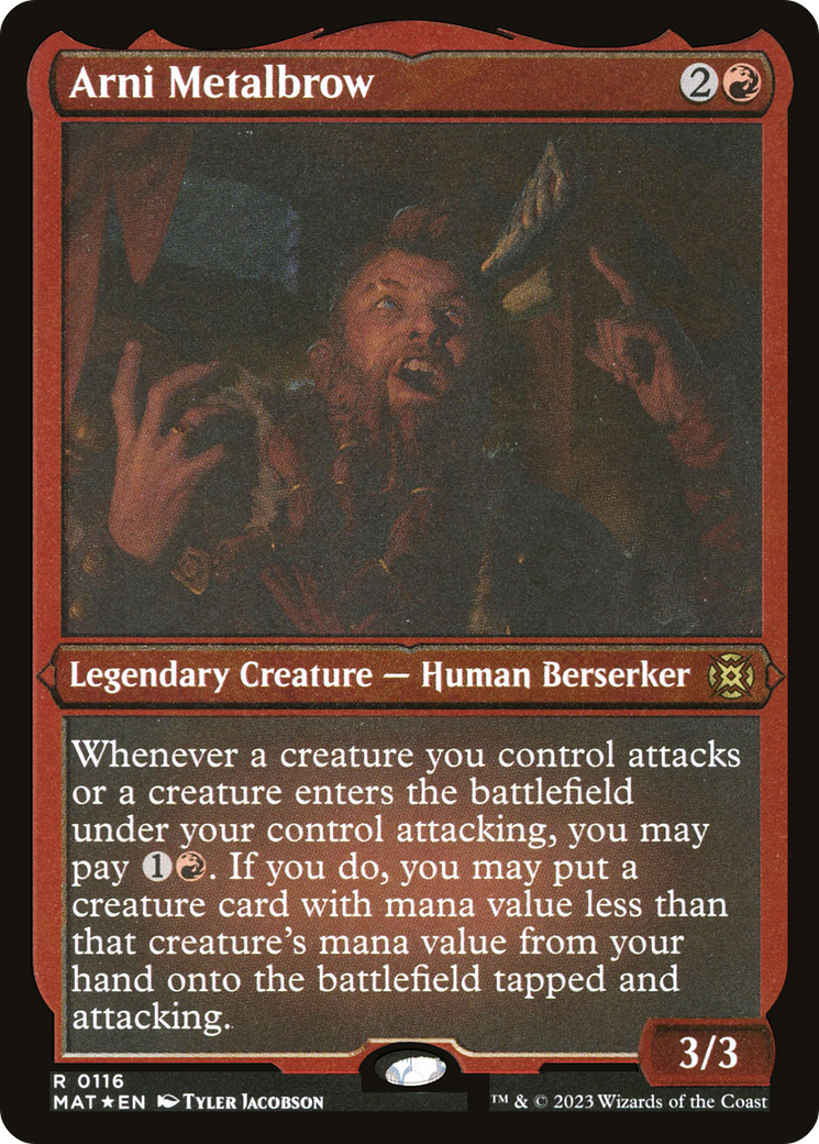 Image of Arni Metalbrow (MAT-116) - March of the Machine: The Aftermath Etched Foil