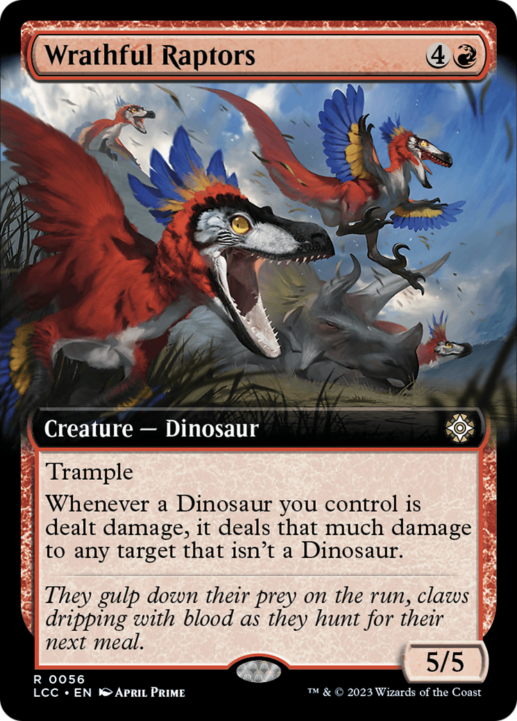 Image of Wrathful Raptors (Extended Art) (LCC-056) - The Lost Caverns of Ixalan Commander: (Extended Art)