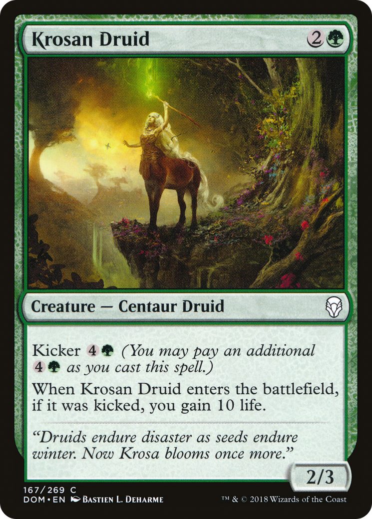 Image of Krosan Druid (DOM-167) - Dominaria