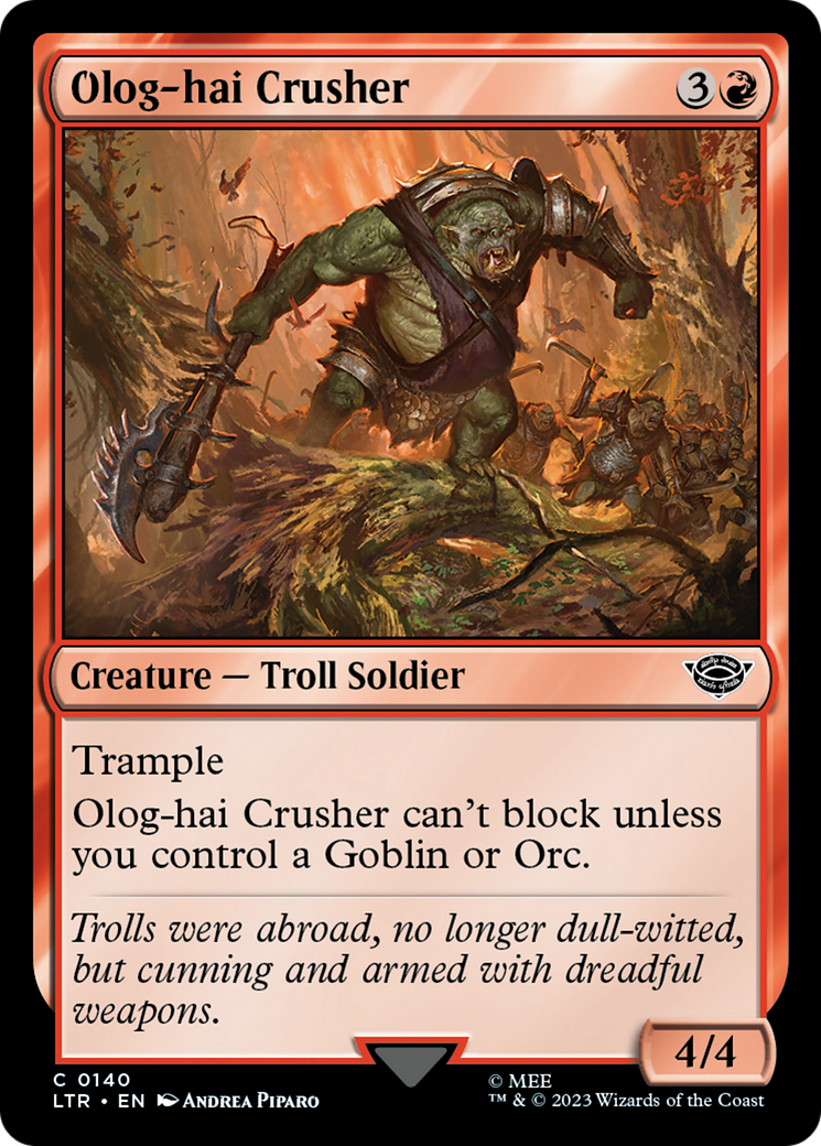 Image of Olog-Hai Crusher (LTR-140) - The Lord of the Rings: Tales of Middle-earth