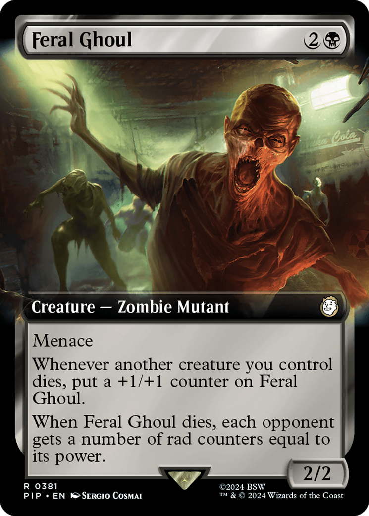 Image of Feral Ghoul (Extended Art) (PIP-381) - Fallout: (Extended Art) Foil