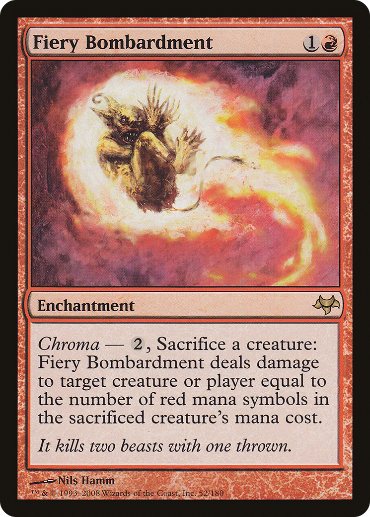 Image of Fiery Bombardment (EVE-052) - Eventide Foil