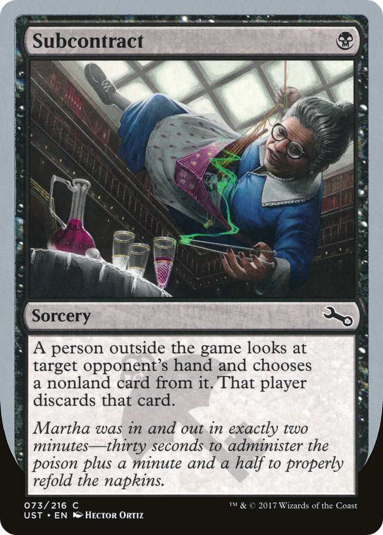 Image of Subcontract (UST-073) - Unstable Foil