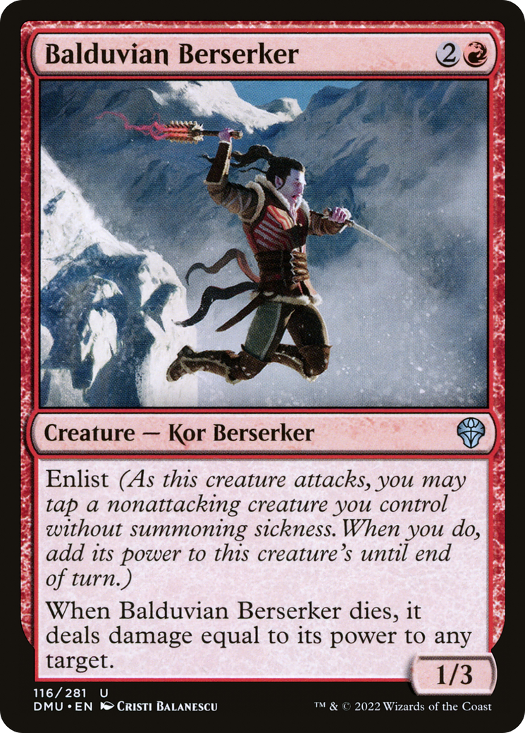 Image of Balduvian Berserker (DMU-116) - Dominaria United Foil