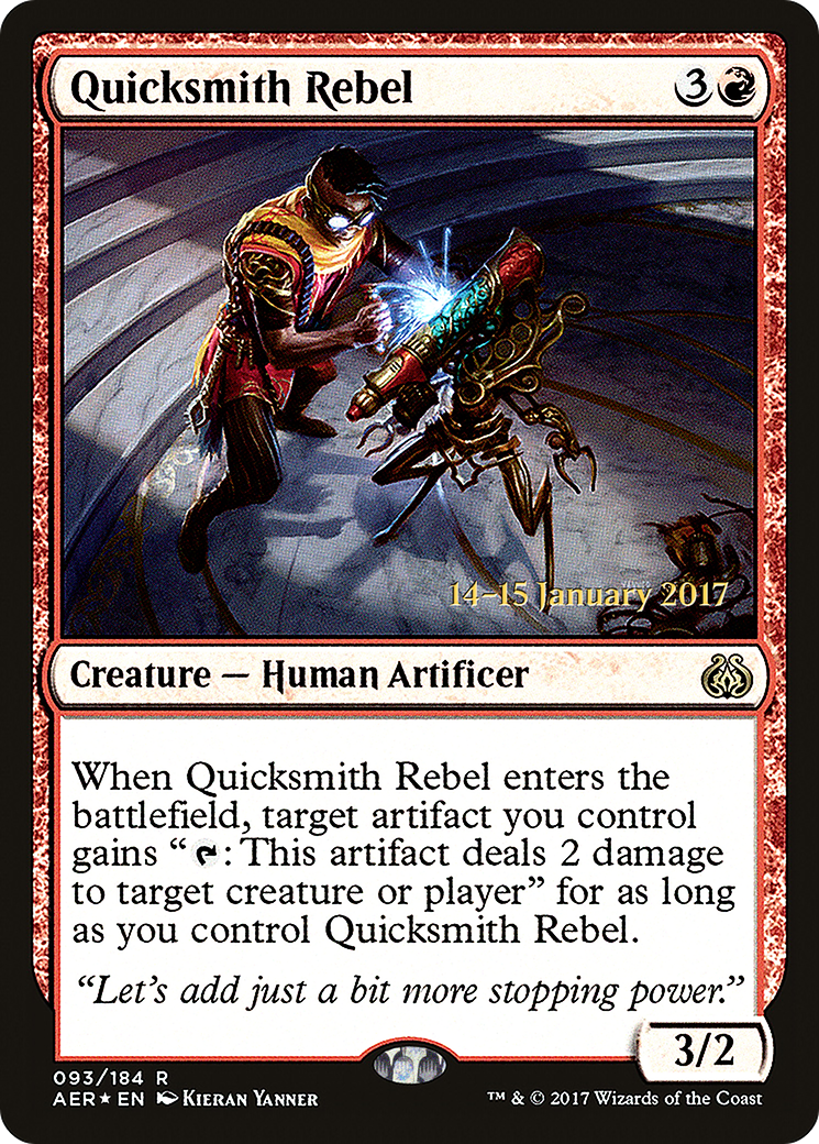 Image of Quicksmith Rebel (PRE-93S) - Aether Revolt Promos Foil