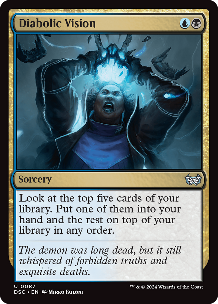 Image of Diabolic Vision (DSC-087) - Duskmourn: House of Horror Commander