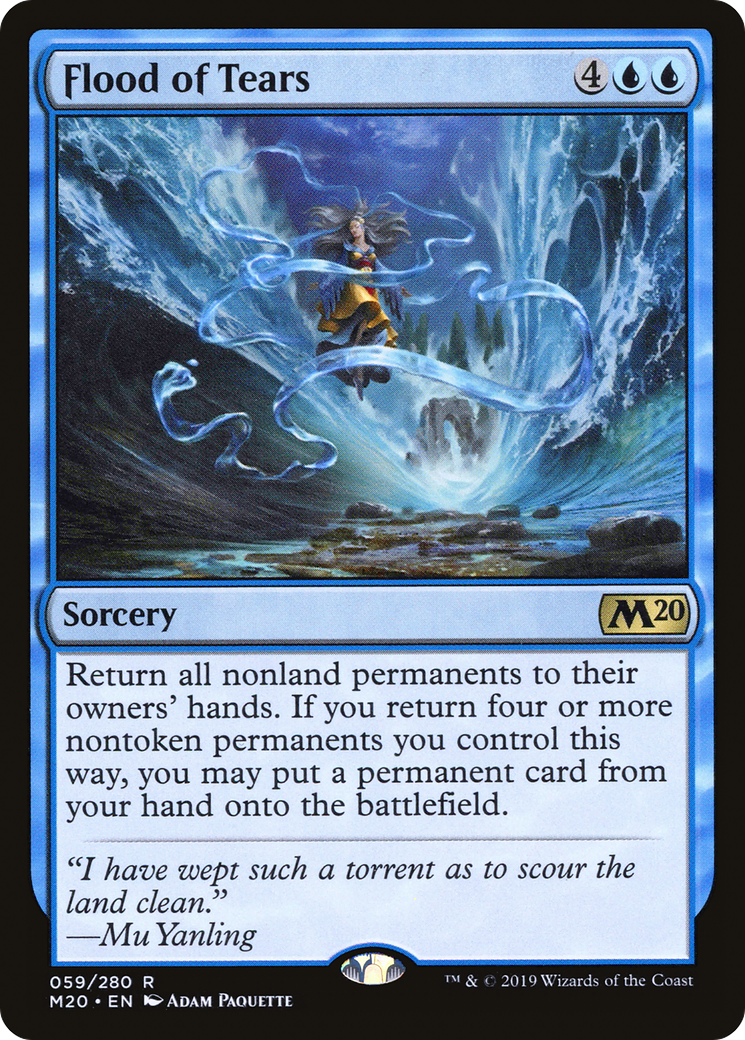 Image of Flood of Tears (M20-059) - Core Set 2020 Foil