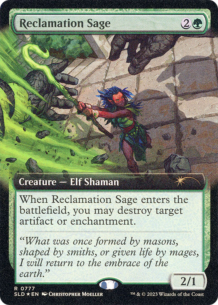 Image of Reclamation Sage (SLD-777) - Secret Lair Drop: (Extended Art) Foil