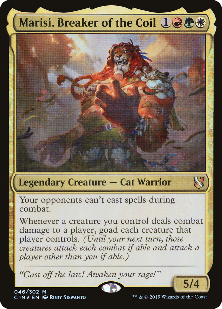 Image of Marisi, Breaker of the Coil (C19-046) - Commander 2019 Foil
