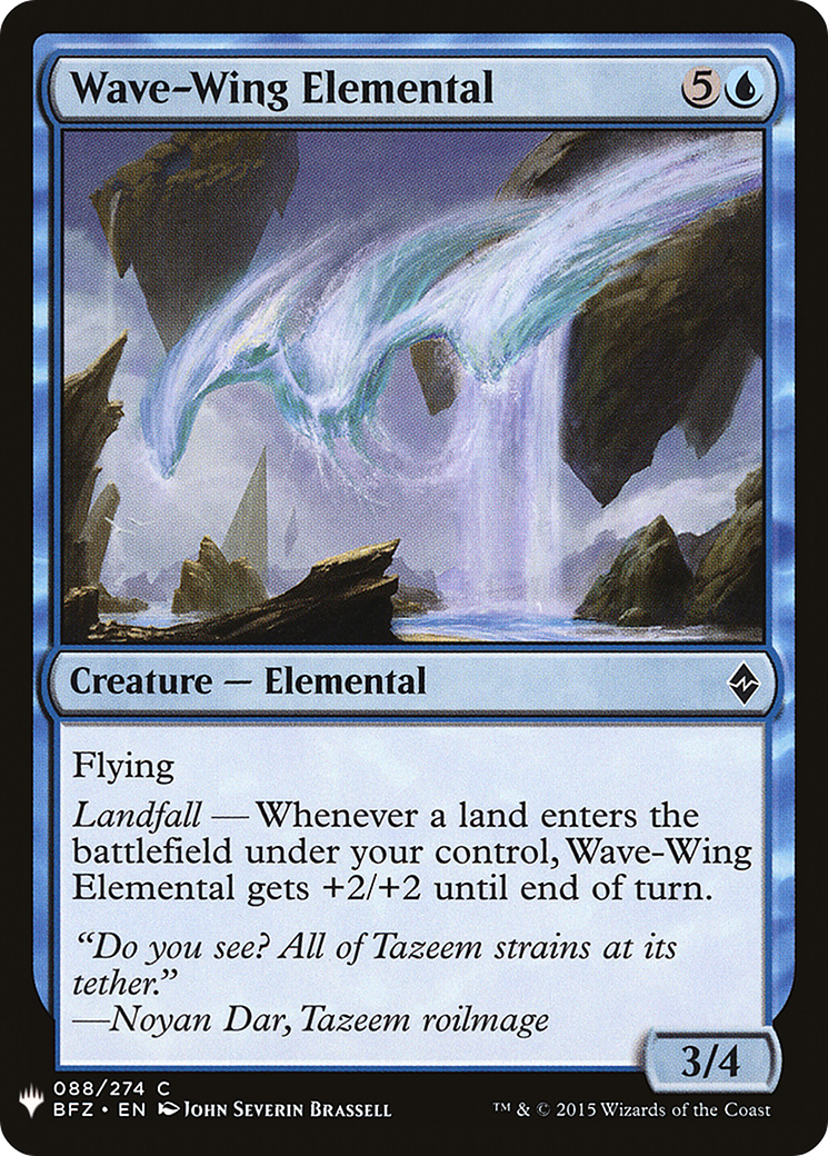 Image of Wave-Wing Elemental (LIST-BFZ-88) - The List