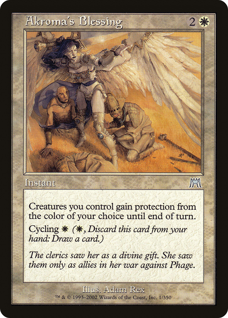 Image of Akroma's Blessing (ONS-001) - Onslaught Foil