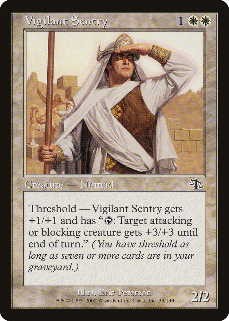 Image of Vigilant Sentry (JUD-033) - Judgment Foil
