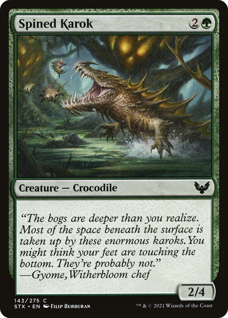 Image of Spined Karok (STX-143) - Strixhaven: School of Mages
