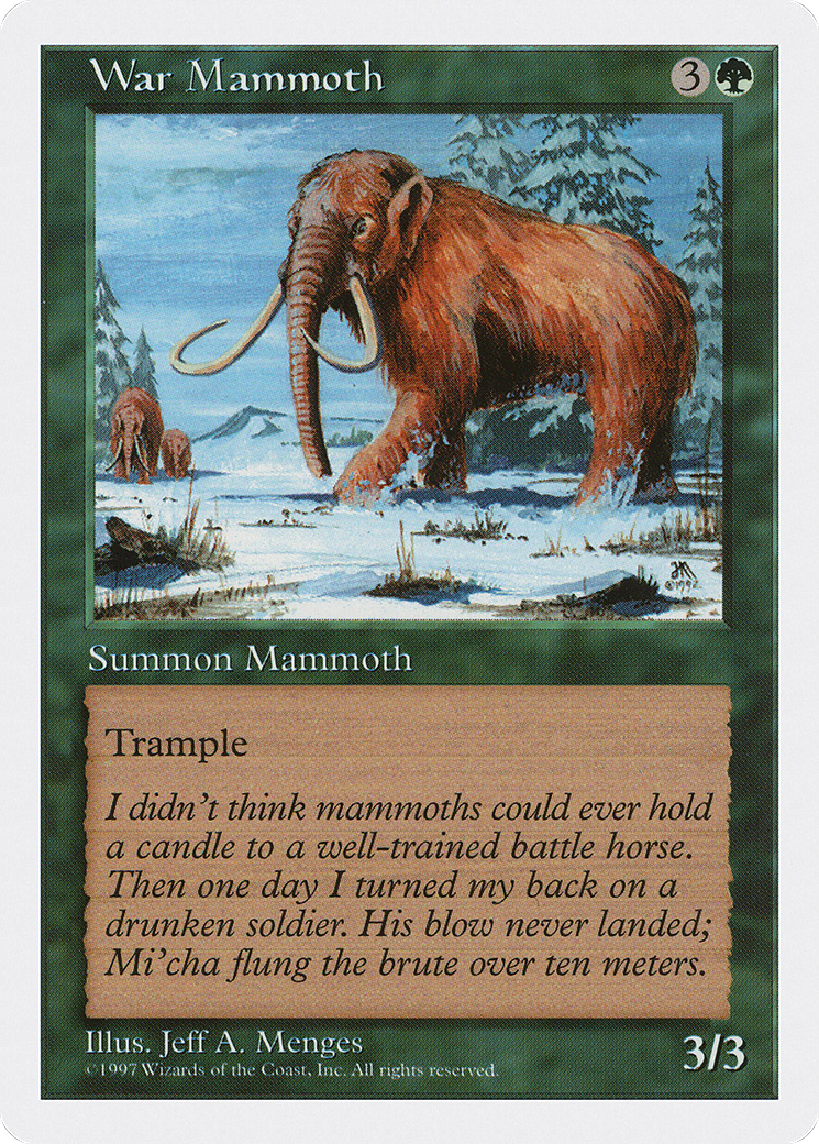 Image of War Mammoth (5ED-) - Fifth Edition