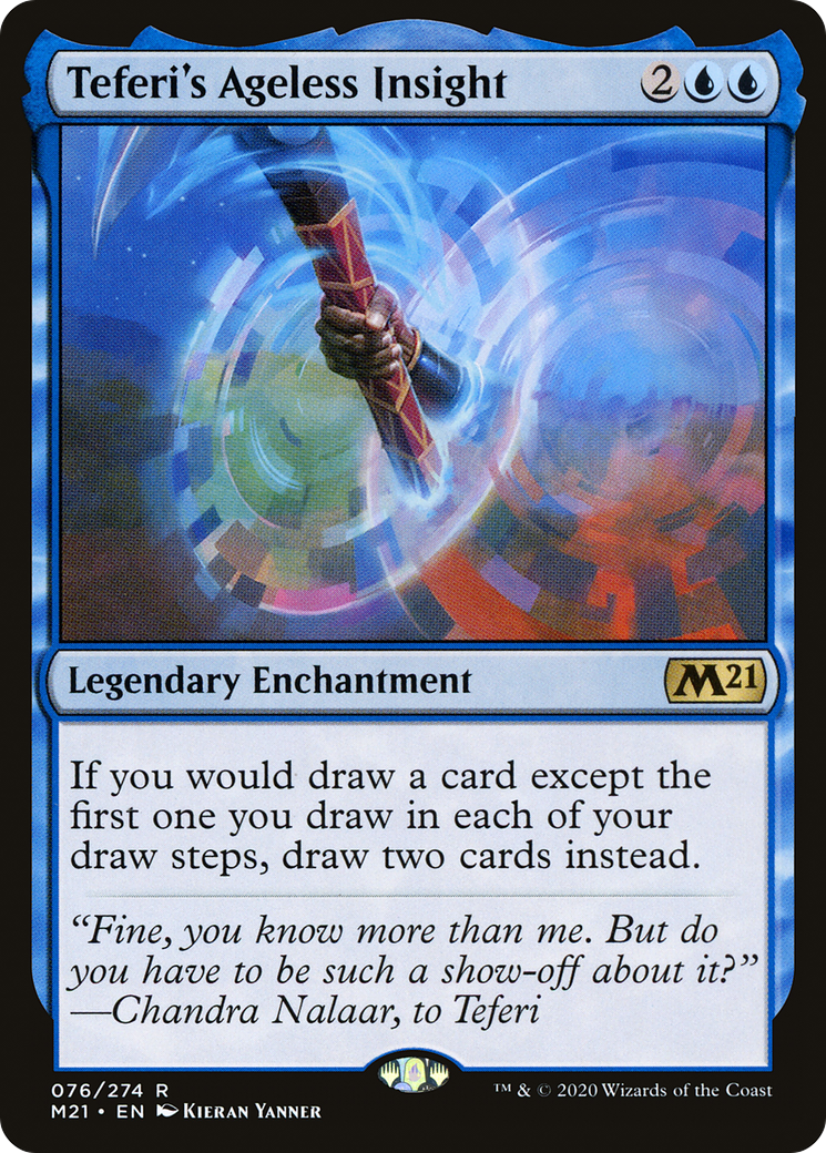 Image of Teferi's Ageless Insight (M21-076) - Core Set 2021 Foil