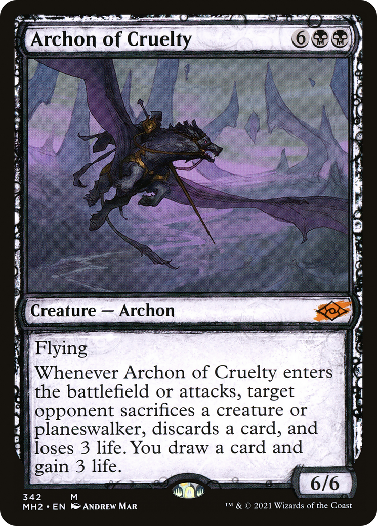 Image of Archon of Cruelty (Showcase) (MH2-342) - Modern Horizons 2: (Showcase) Foil