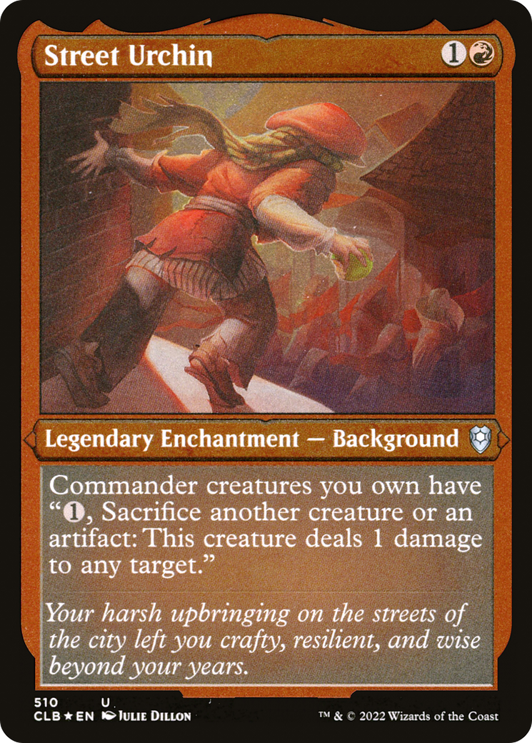 Image of Street Urchin (CLB-510) - Commander Legends: Battle for Baldur's Gate Etched Foil