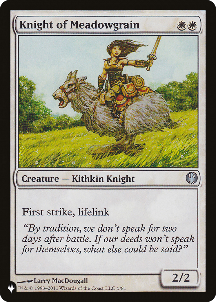 Image of Knight of Meadowgrain (LIST-DDG-5) - The List