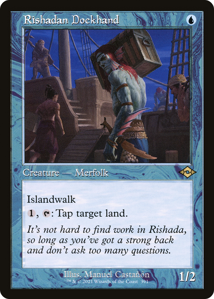 Image of Rishadan Dockhand (Retro Frame) (MH2-391) - Modern Horizons 2 Foil