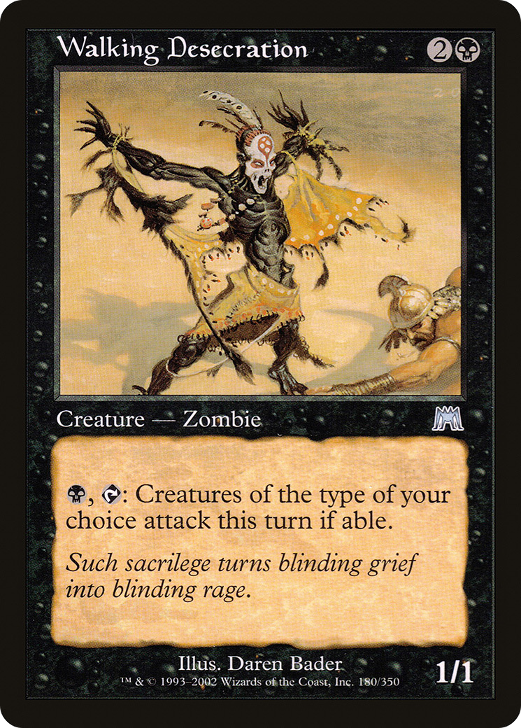 Image of Walking Desecration (ONS-180) - Onslaught Foil