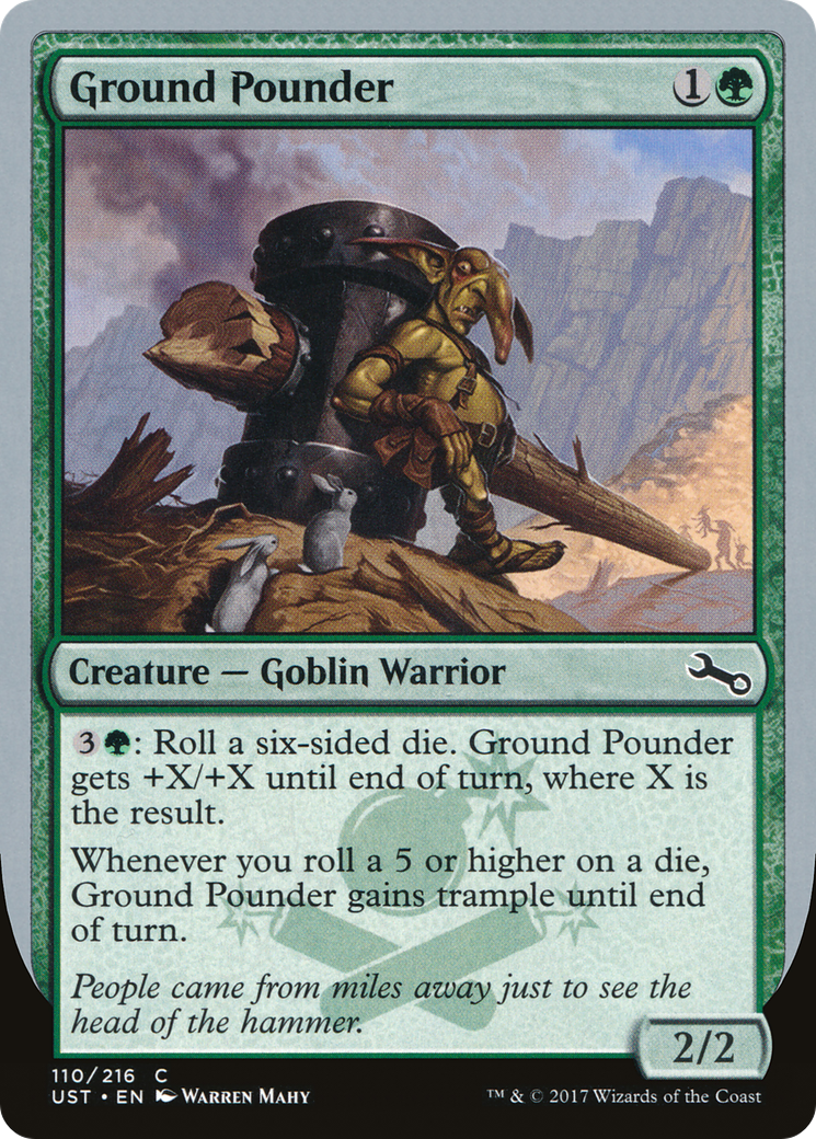 Image of Ground Pounder (UST-110) - Unstable Foil