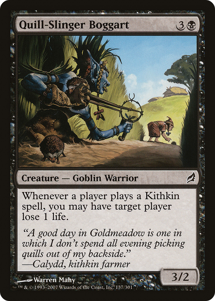 Image of Quill-Slinger Boggart (LRW-137) - Lorwyn Foil