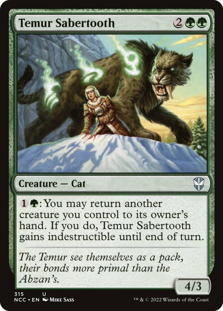 Image of Temur Sabertooth (NCC-315) - New Capenna Commander