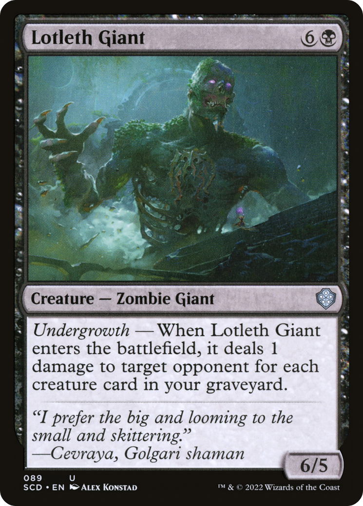 Image of Lotleth Giant (SCD-089) - Starter Commander Decks