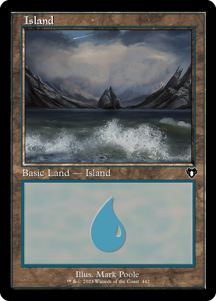 Image of Island (442) (Retro Frame) (CMM-442) - Commander Masters