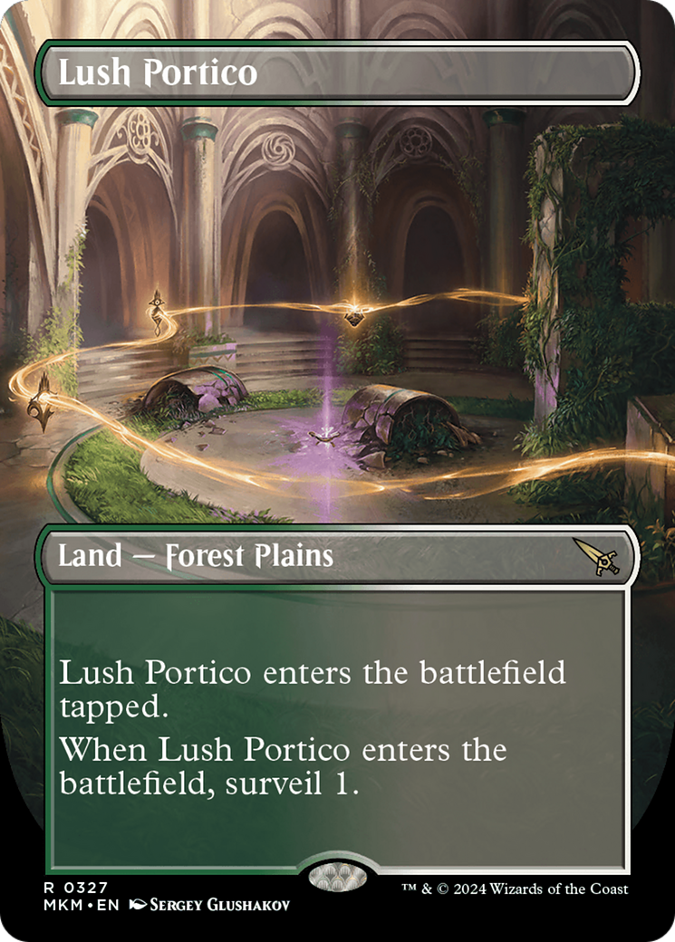 Image of Lush Portico (Borderless) (MKM-327) - Murders at Karlov Manor (Borderless) Foil