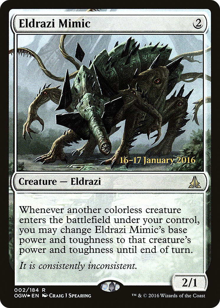 Image of Eldrazi Mimic (PRE-02S) - Oath of the Gatewatch Promos Foil