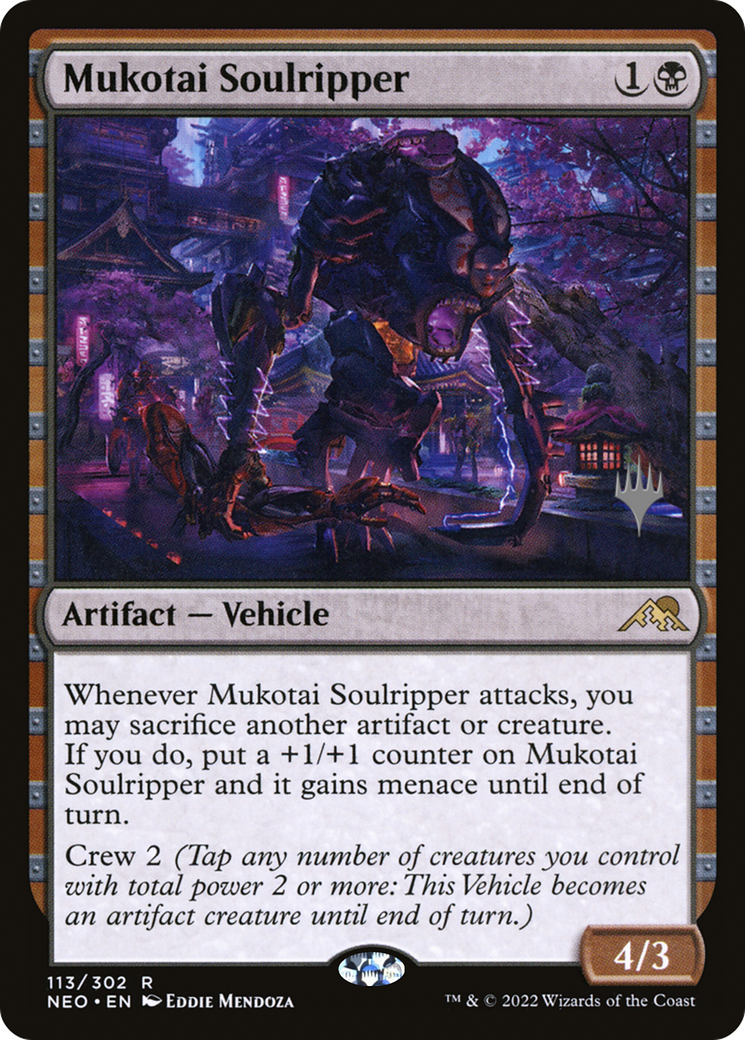 Image of Mukotai Soulripper (PPNEO-113) - Kamigawa: Neon Dynasty Promos Foil