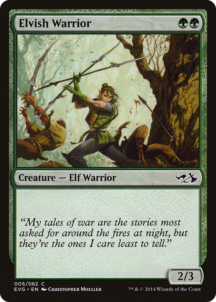 Image of Elvish Warrior (DD3-005) - Duel Decks Anthology: Elves vs. Goblins