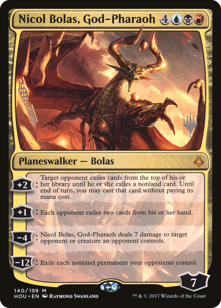 Image of Nicol Bolas, God-Pharaoh (PPSTX-140) - Hour of Devastation Promos