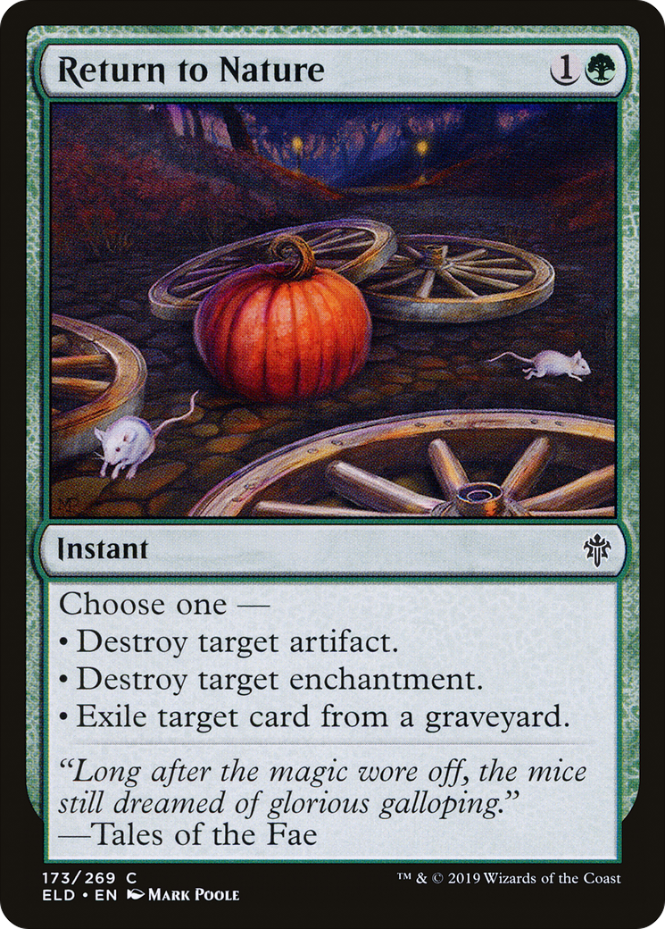 Image of Return to Nature (ELD-173) - Throne of Eldraine Foil