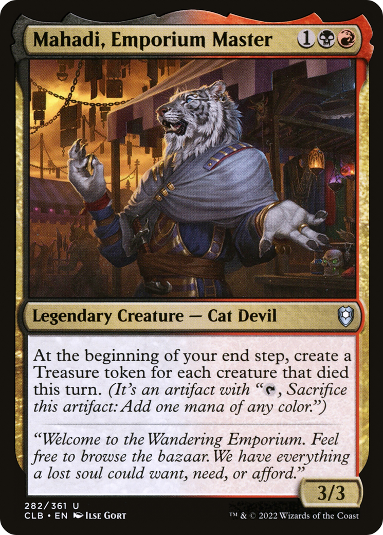 Image of Mahadi, Emporium Master (CLB-282) - Commander Legends: Battle for Baldur's Gate Foil