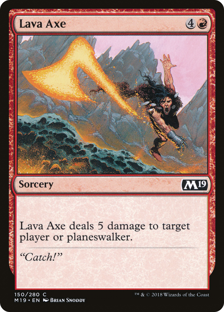 Image of Lava Axe (M19-150) - Core Set 2019
