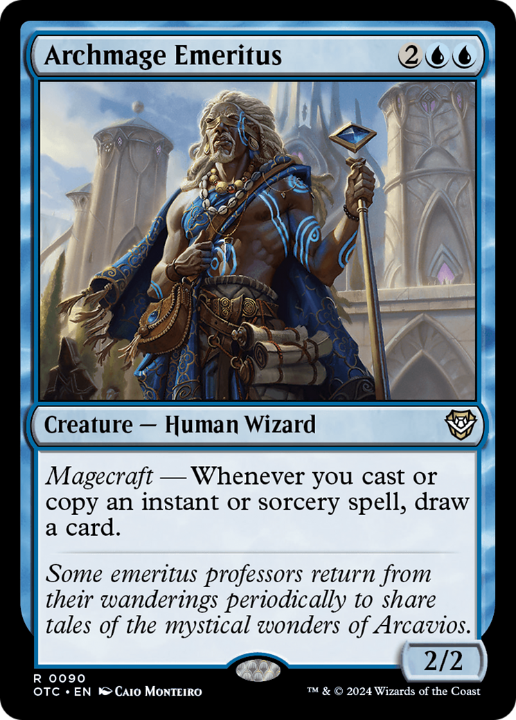 Image of Archmage Emeritus (OTC-090) - Outlaws of Thunder Junction Commander