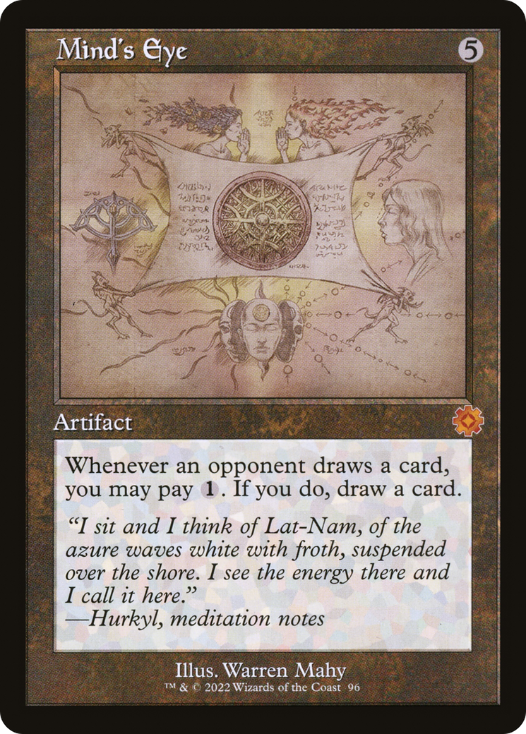 Image of Mind's Eye (Schematic) (BRR-096) - The Brothers' War Retro Artifacts