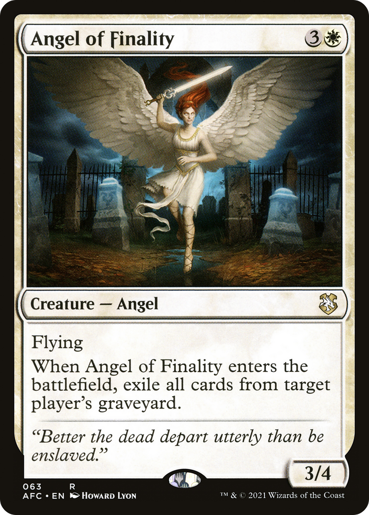 Image of Angel of Finality (AFC-063) - Forgotten Realms Commander