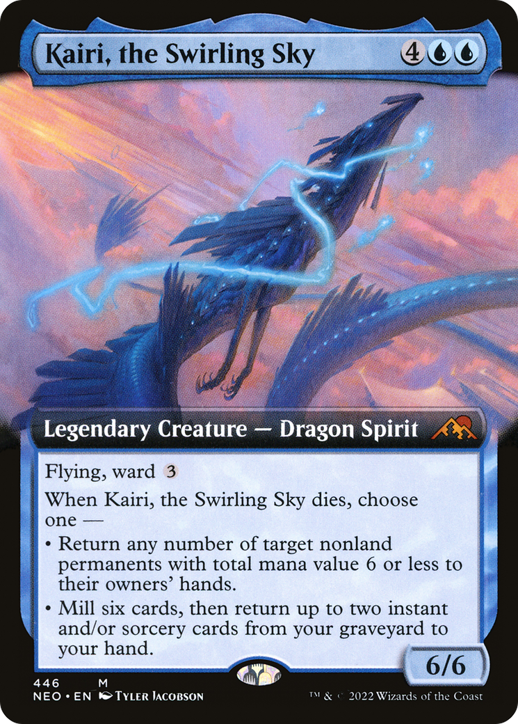 Image of Kairi, the Swirling Sky (Extended Art) (NEO-446) - Kamigawa: Neon Dynasty: (Extended Art)