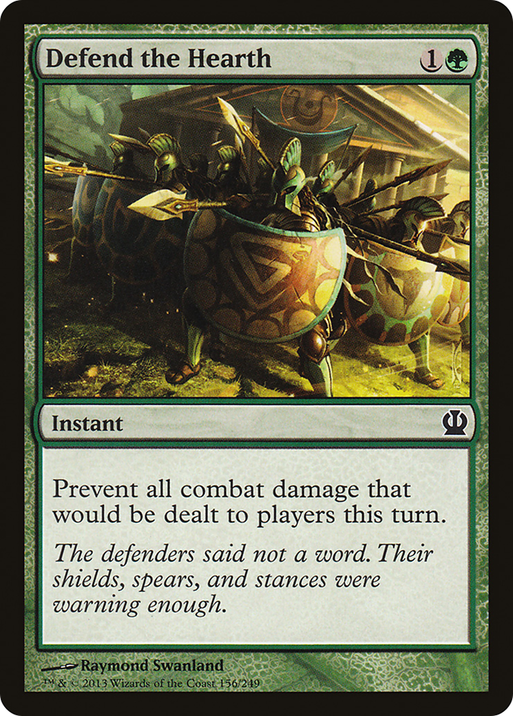 Image of Defend the Hearth (THS-156) - Theros Foil